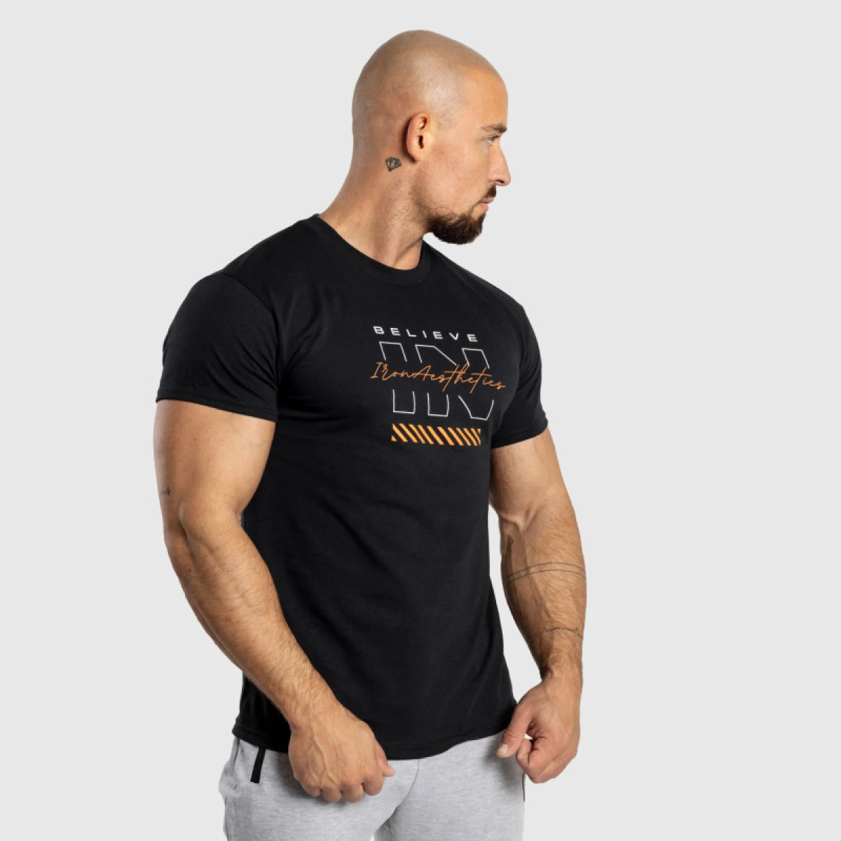 Športové tričko Iron Aesthetics Believe, čierne · záber 1