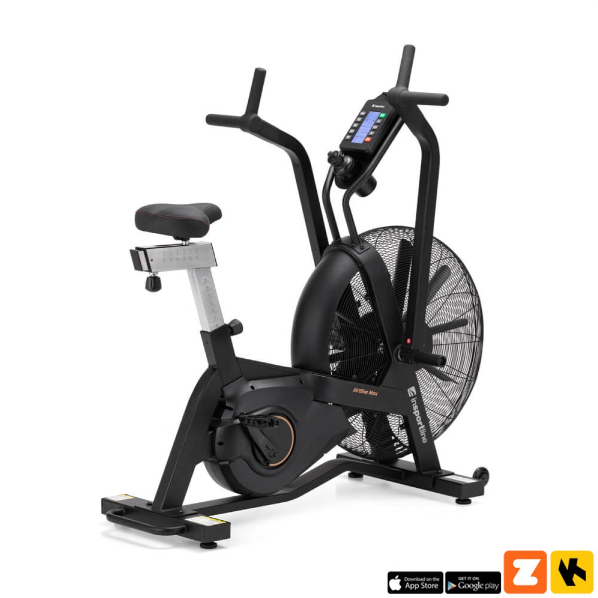 AirBike® inSPORTline Max - Farba: Čierna · záber 1