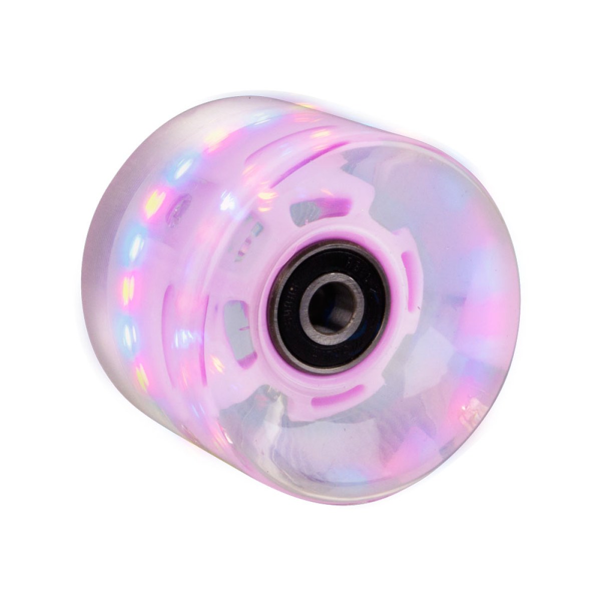 Svietiace koliesko na pennyboard 60*45 mm vr. ložísk ABEC 7 - Farba: Fialová · záber 2