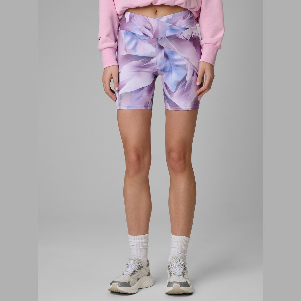 Dámske krátke úpletové legíny - multicolor · záber 2