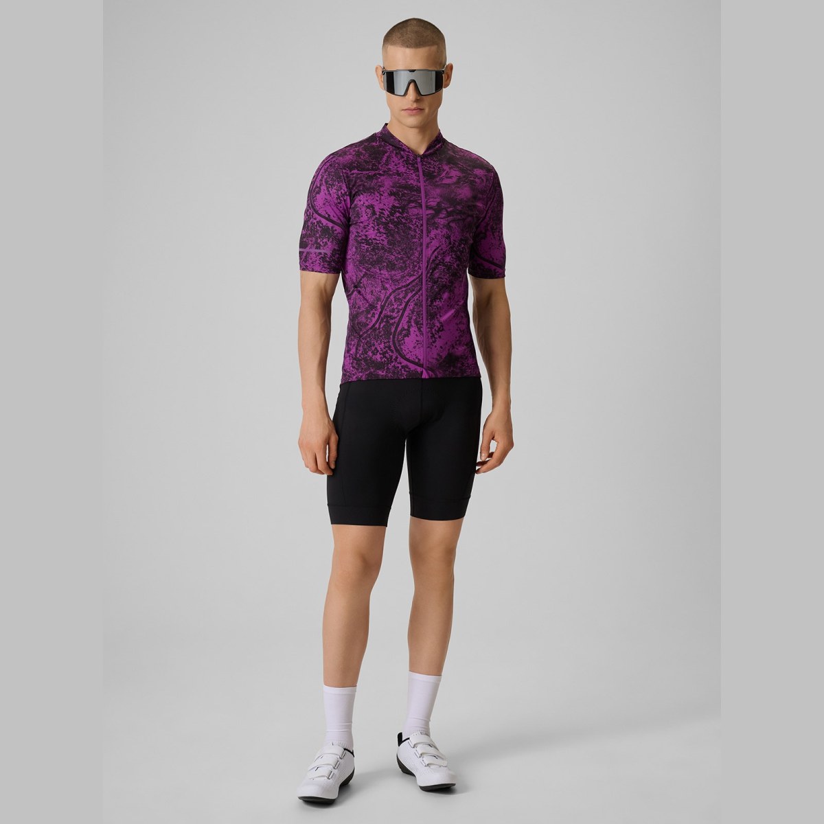 Pánsky cyklistický dres - fialový · záber 4