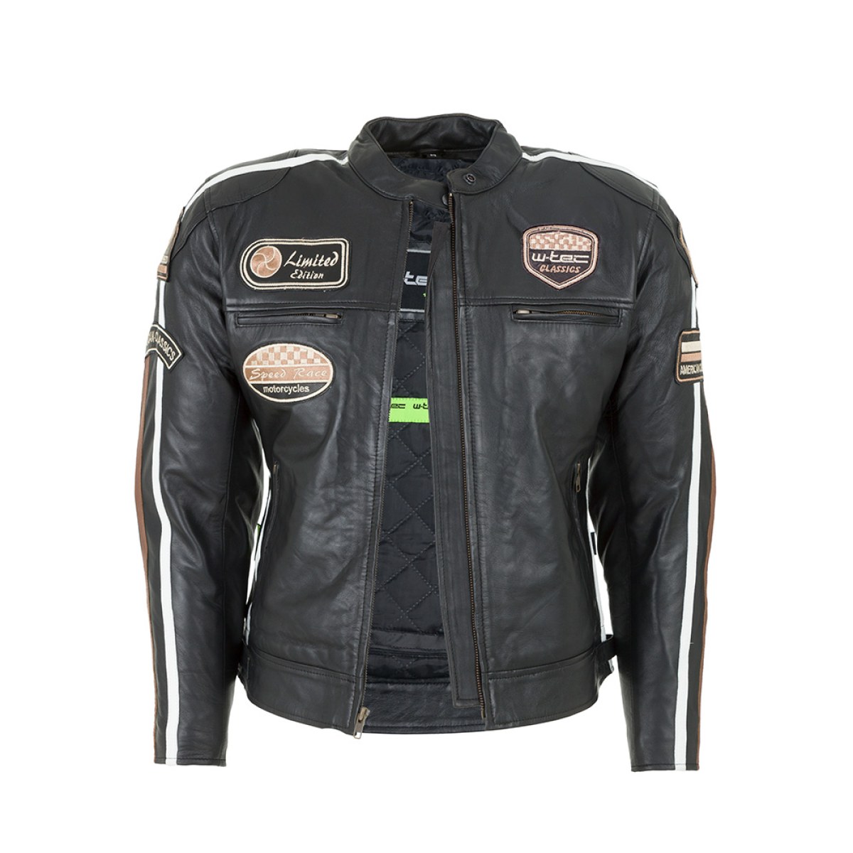 Dámska kožená moto bunda W-TEC Sheawen Lady Black - Veľkosť: M · záber 2
