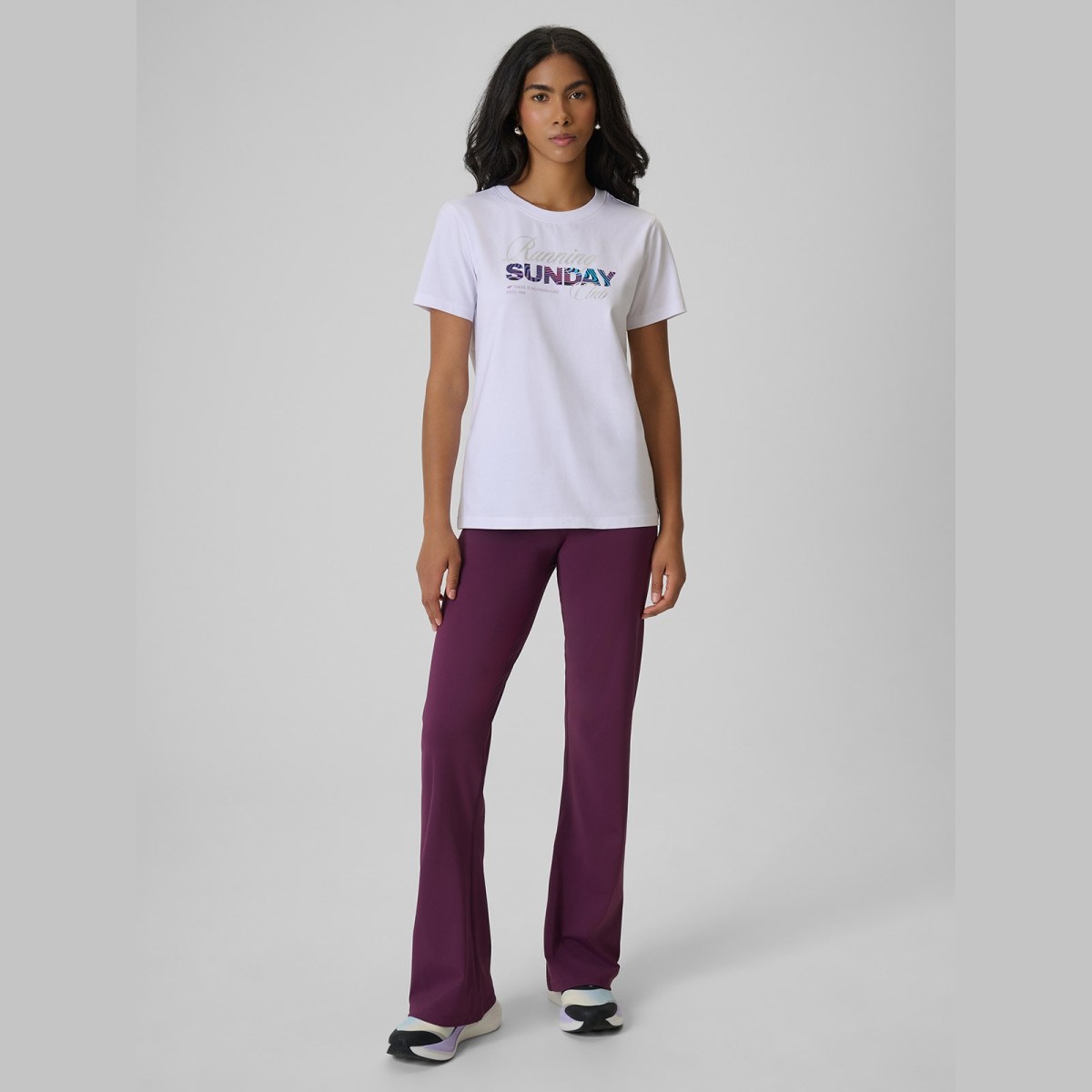 T-shirt regular s potlačou dámsky - biely · záber 6
