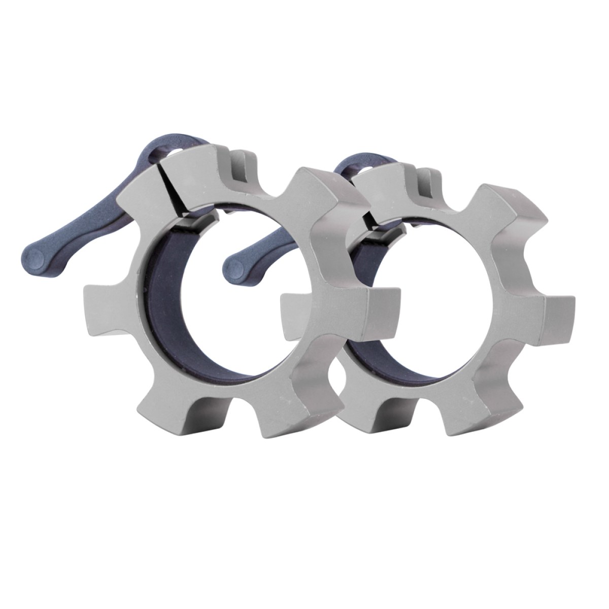 Set olympijských hliníkových objímok inSPORTline CL-21 50mm - Farba: Strieborná · záber 1