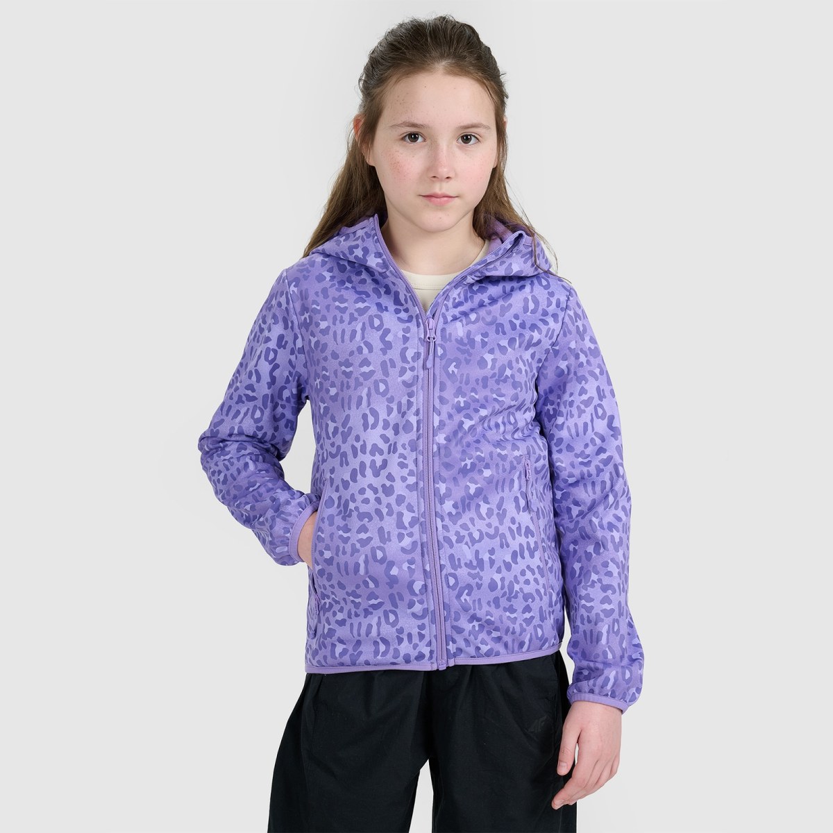 Dievčenská softshellová bunda vetruodolná membrána 5000 - multicolor · záber 1