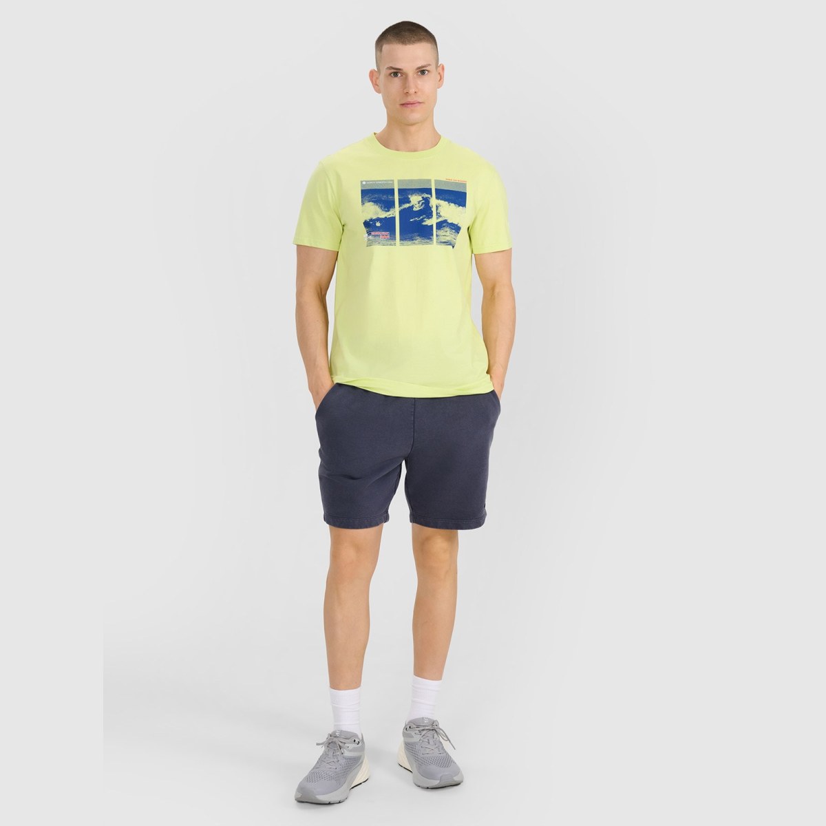 T-shirt regular s potlačou pánsky - zelený · záber 4