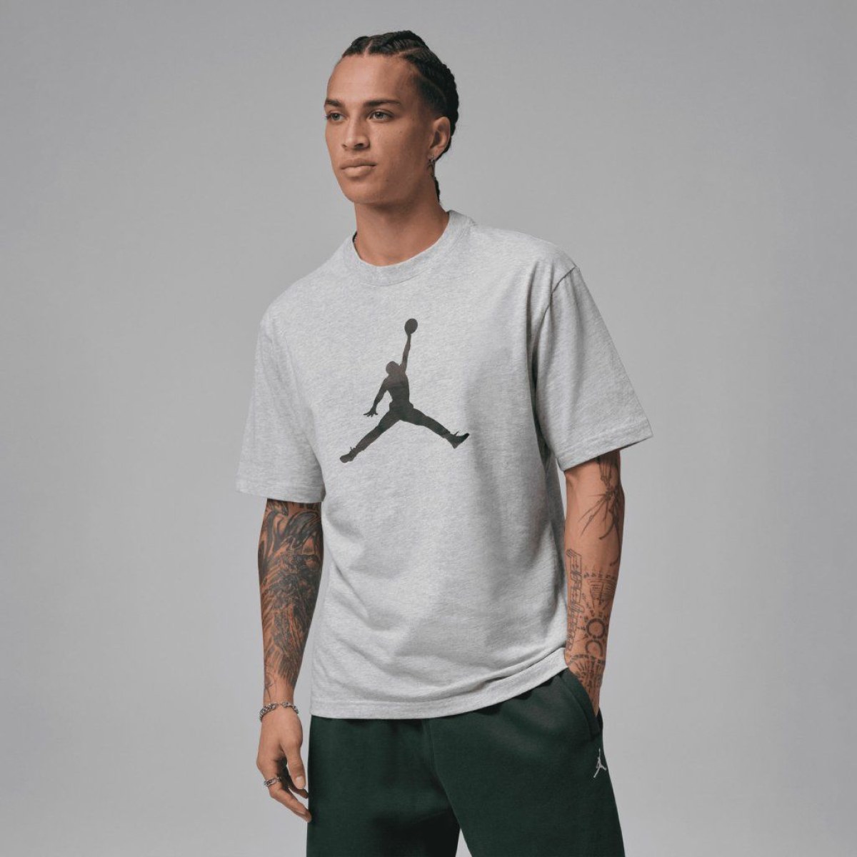Nike JORDAN Jumpman HBR Shirt - Veľkosť: L | Farba: Sivá, Š. Melír, Cínová, Kámen · záber 1