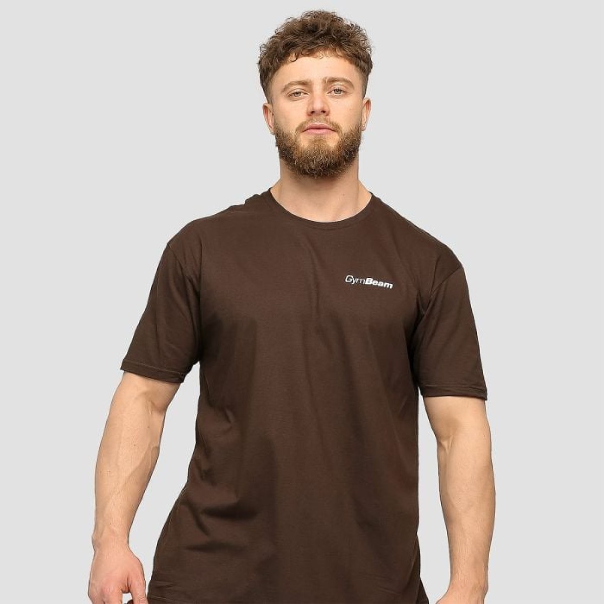 GymBeam Tričko Basic Chocolate Brown XLXL · záber 1