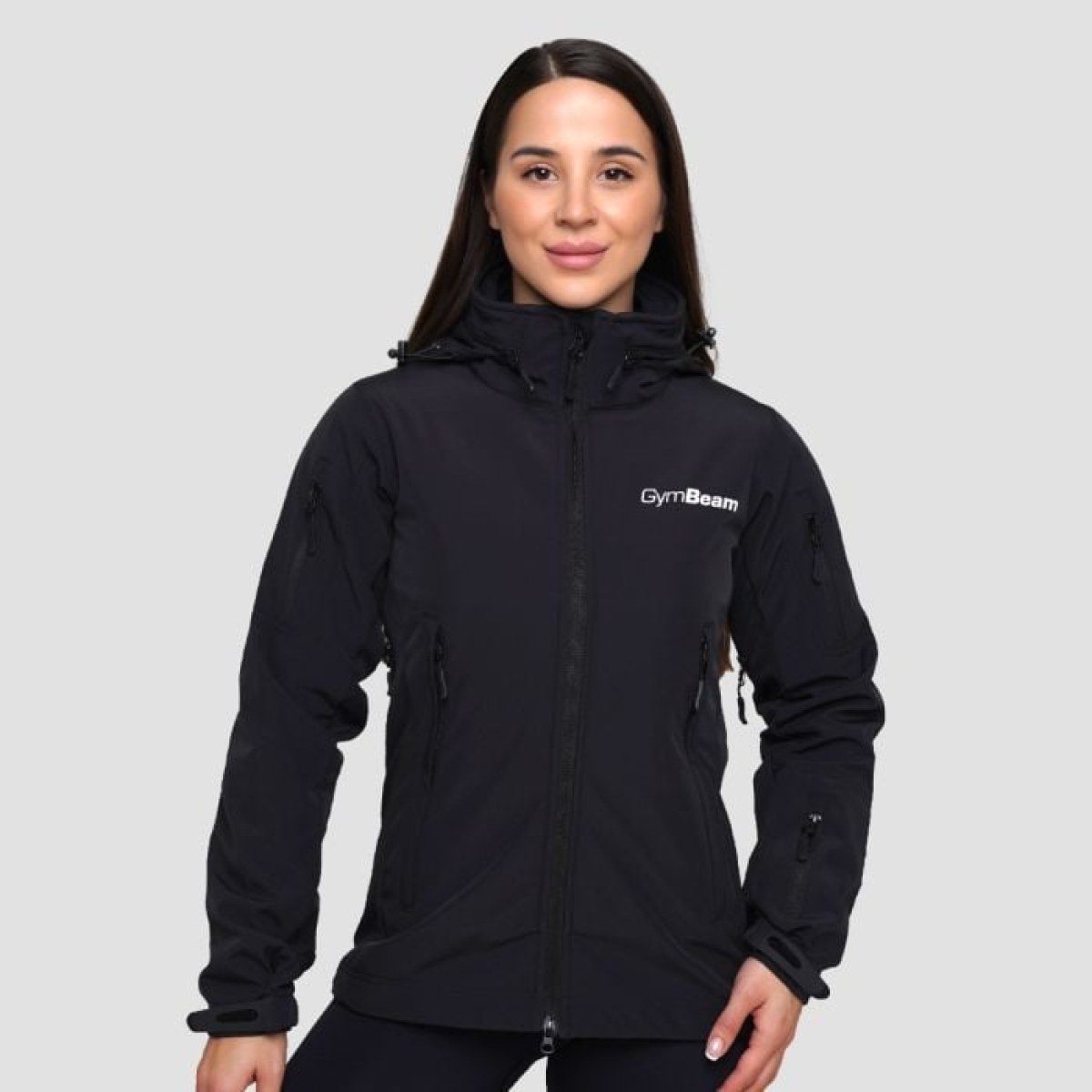 GymBeam Dámska bunda Softshell Black MM · záber 1