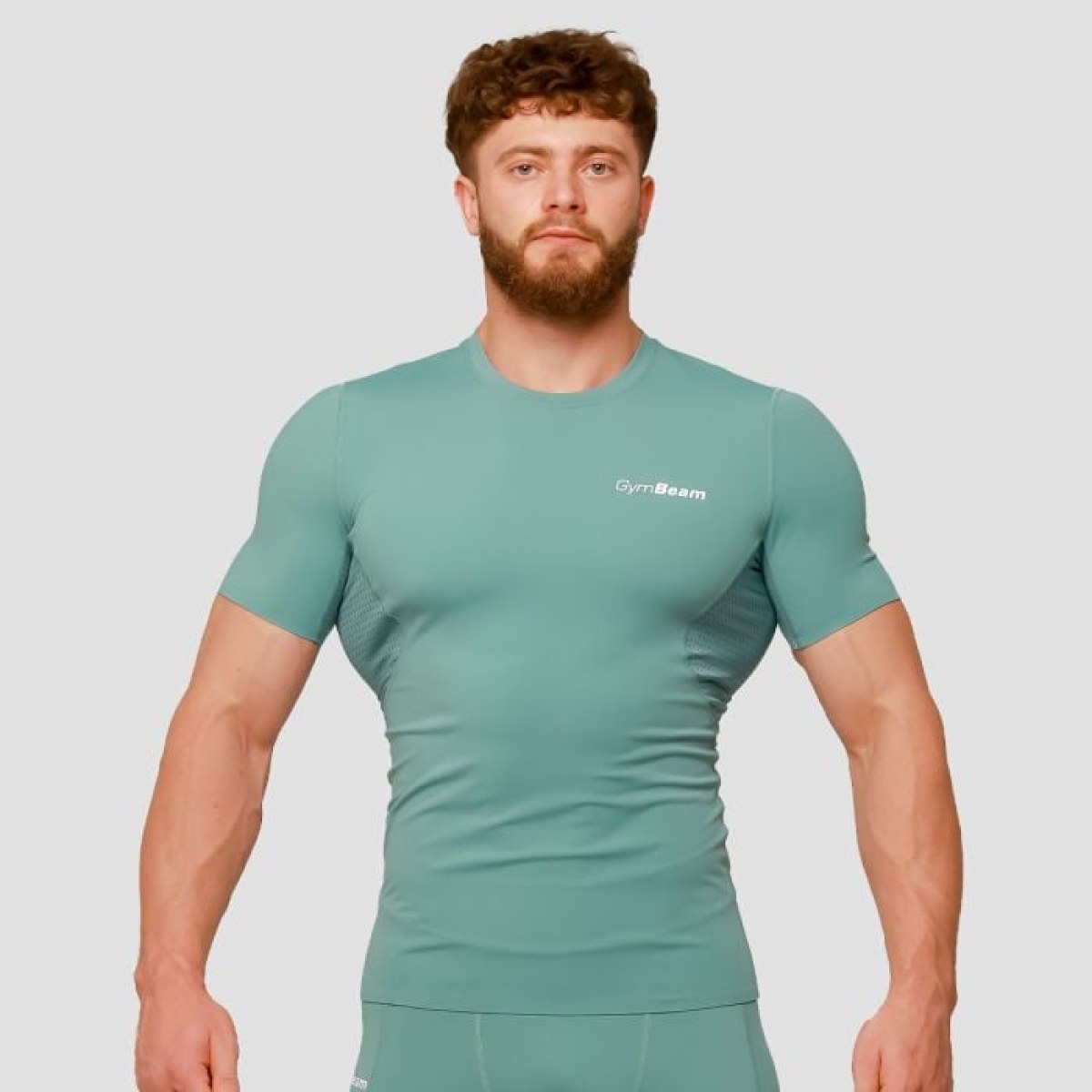 GymBeam Kompresné tričko Mid Blue M · záber 1