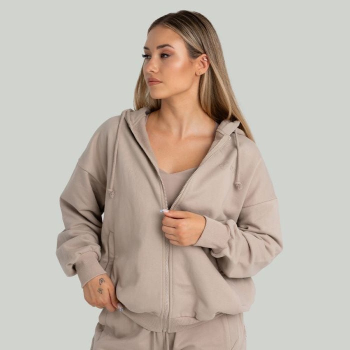STRIX Dámska mikina Zip Taupe M · záber 1