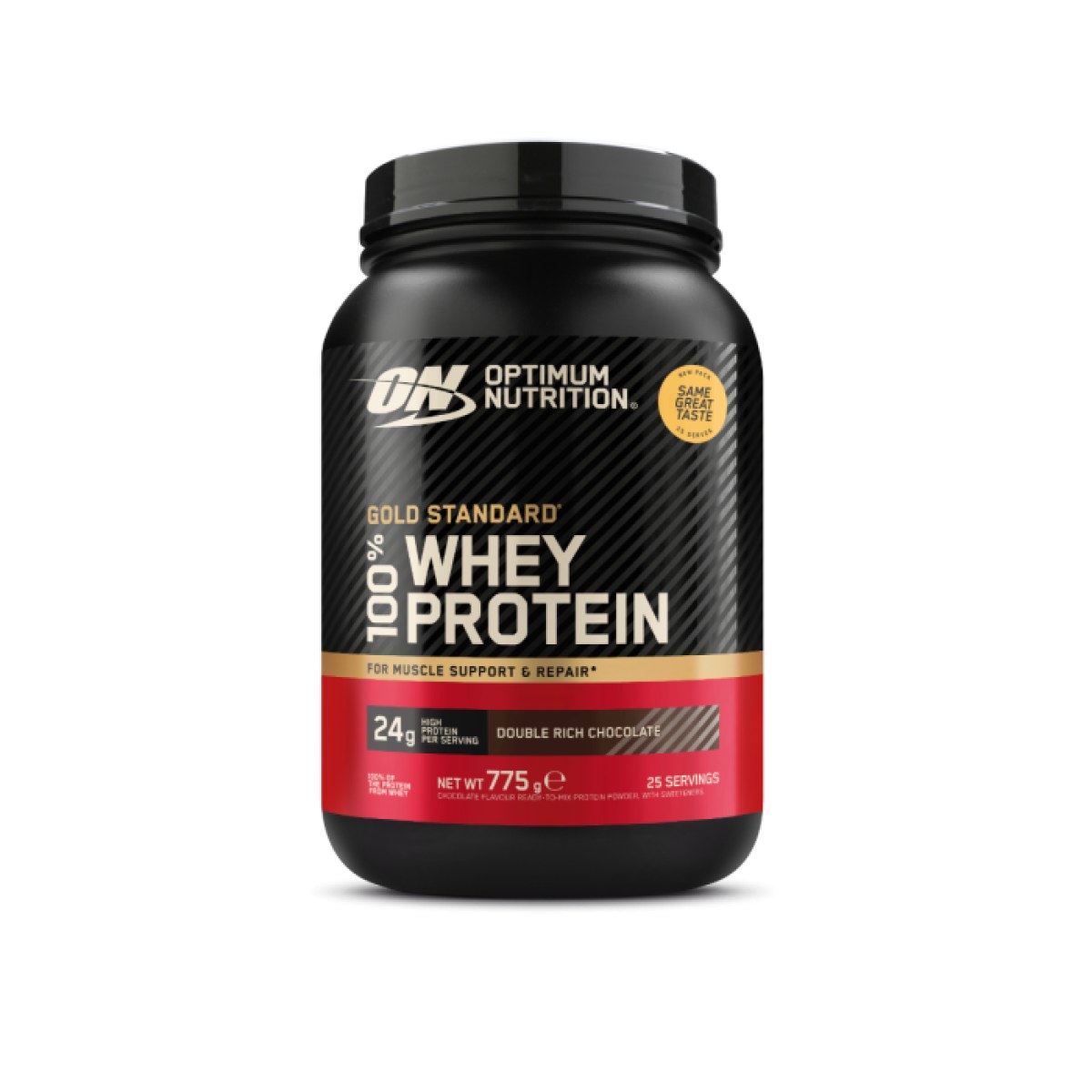 Optimum Nutrition 100 Whey Gold Standard dvojitá bohatá čokoláda - Príchuť: Dvojitá bohatá čokoláda | Hmotnosť: 0,768 kg | Balenie: 6 · záber 1