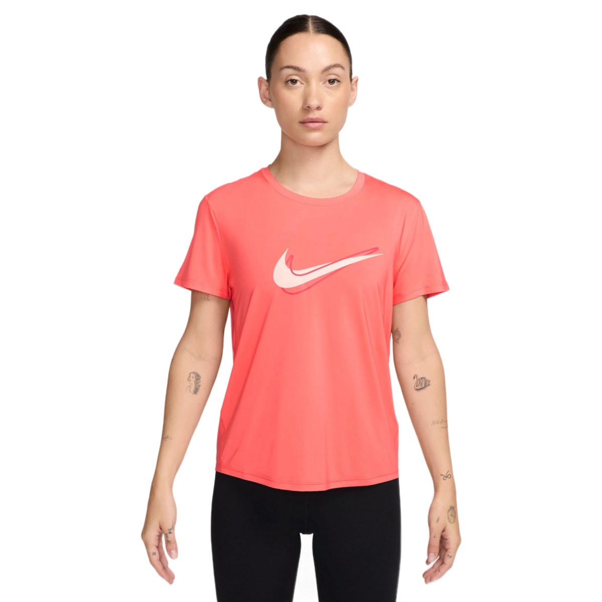 Nike One Swoosh Dri-FIT Running W - Veľkosť: S | Farba: Ružová, Červená · záber 1