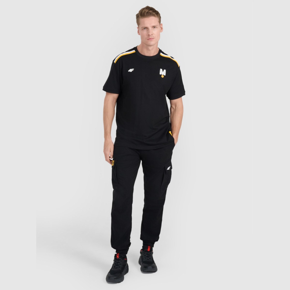 Unisex regular tričko s potlačou 4F x Drift Masters - čierne · záber 6