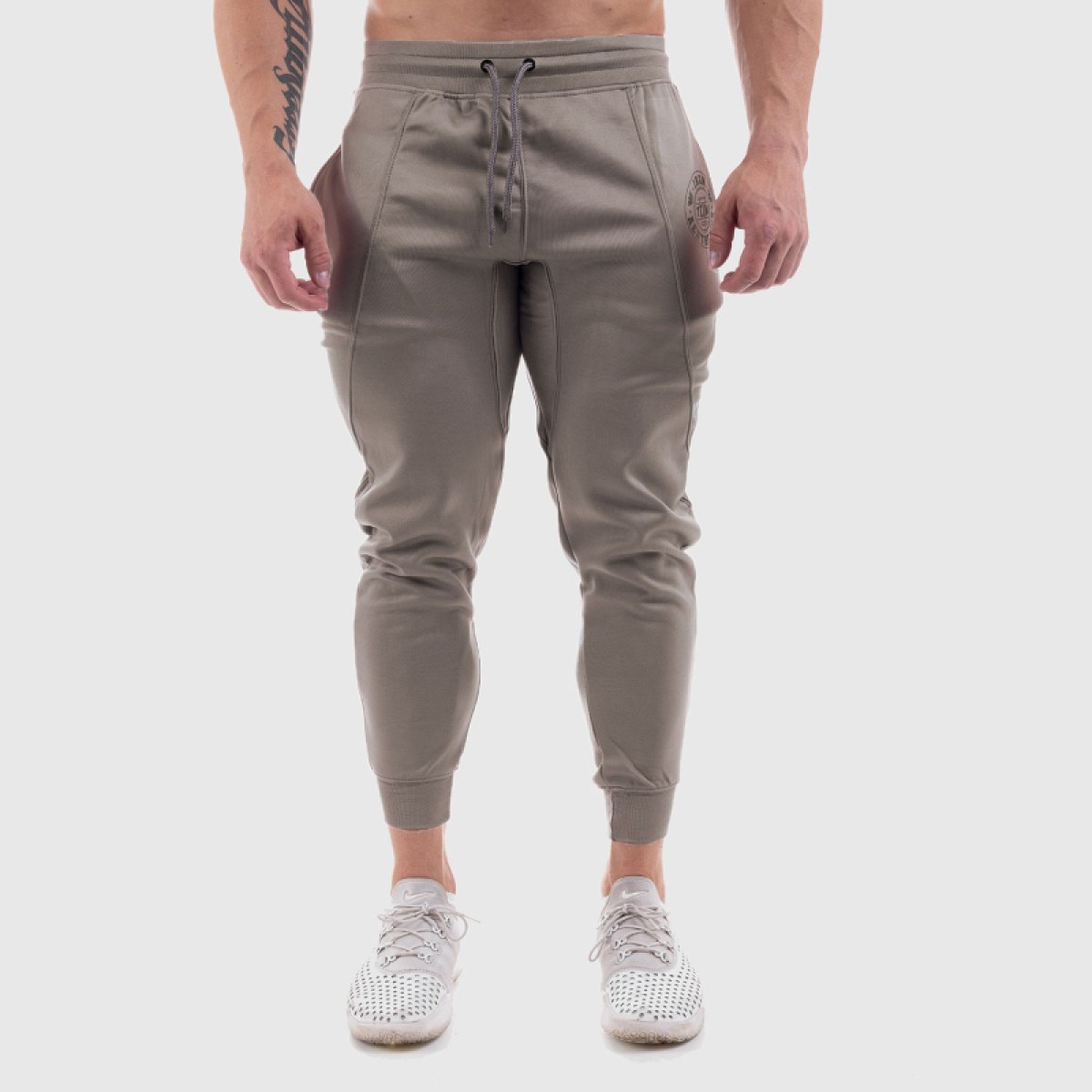 Jogger tepláky Iron Aesthetics Circle Star, sivé · záber 5
