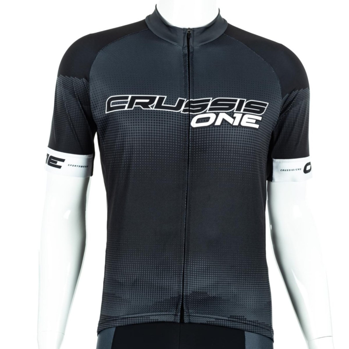 Crussis cyklistický dres krátky rukáv ONE čierna/biela - M · záber 1