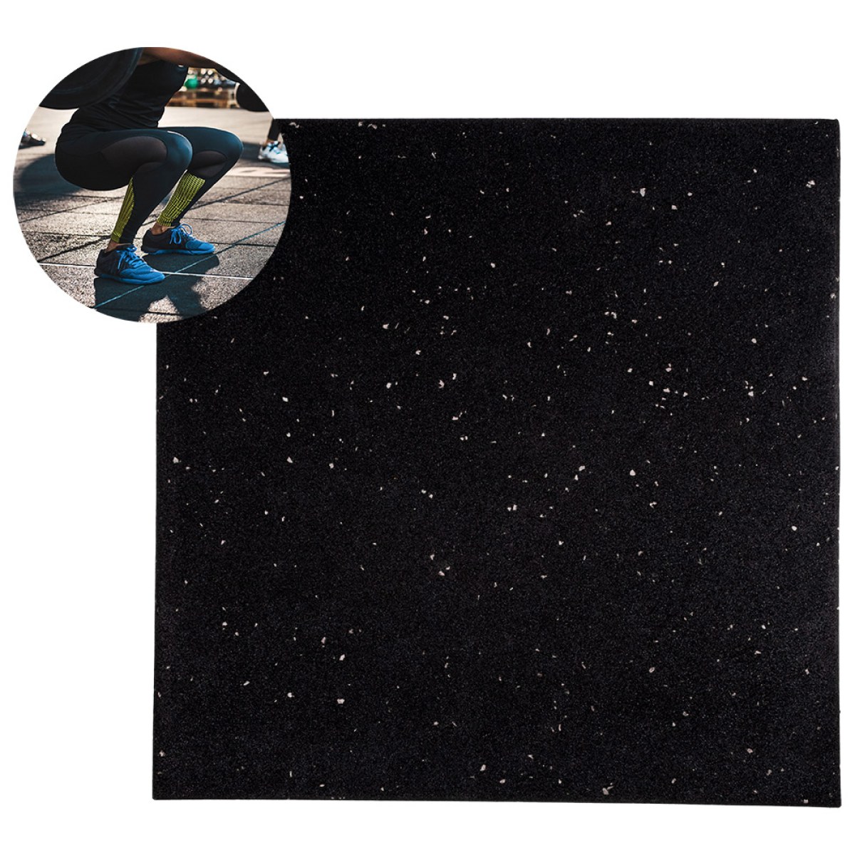 Záťažová podložka inSPORTline Proteko II 50x50x1,5 cm - Farba: Sivá · záber 1
