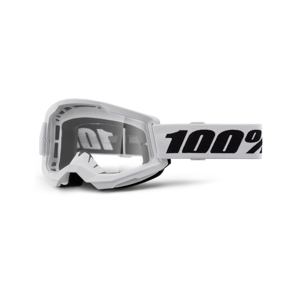 100% Strata 2 New White biela, číre plexi · záber 1