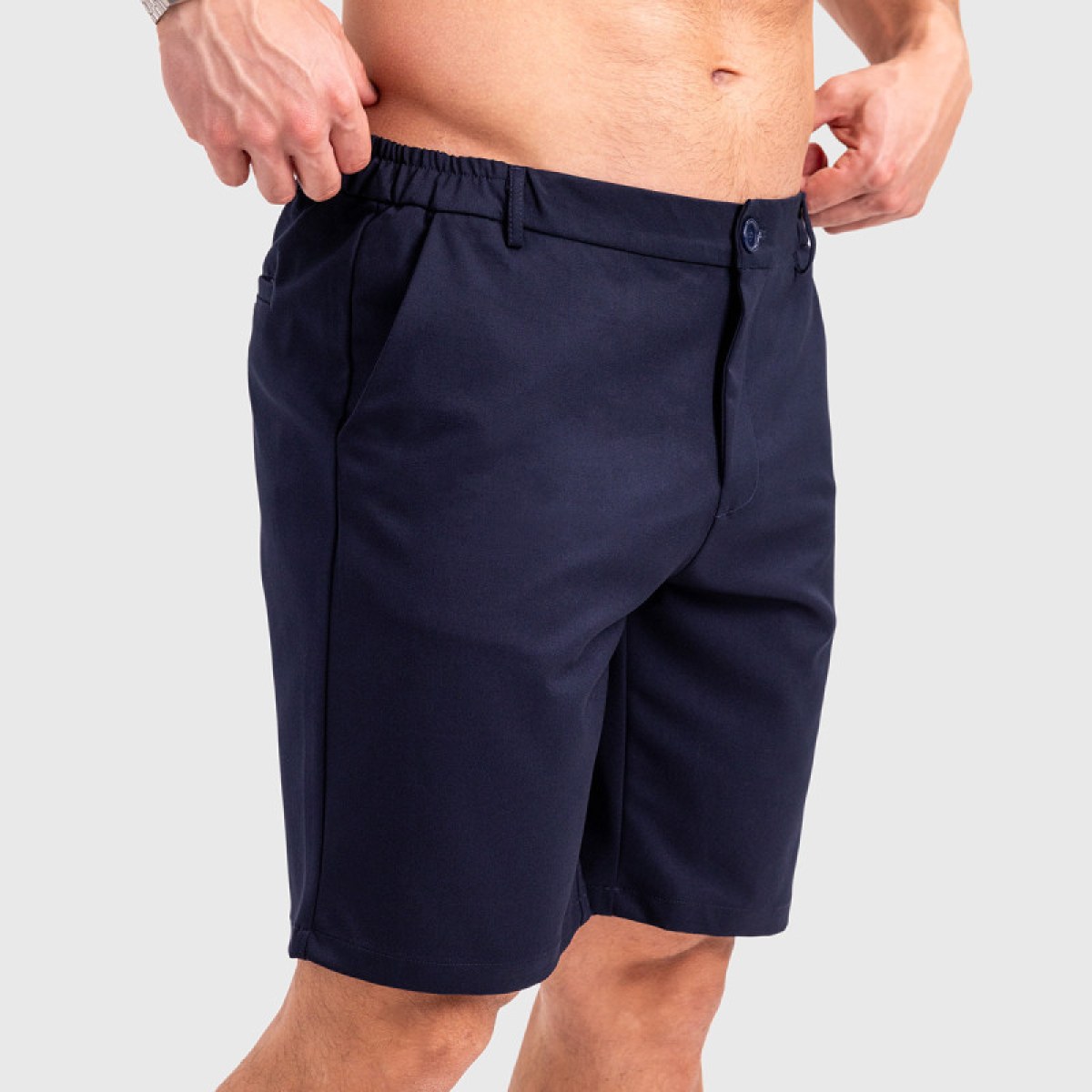 Pánske kraťasy Iron Aesthetics Chino Flex, navy · záber 2