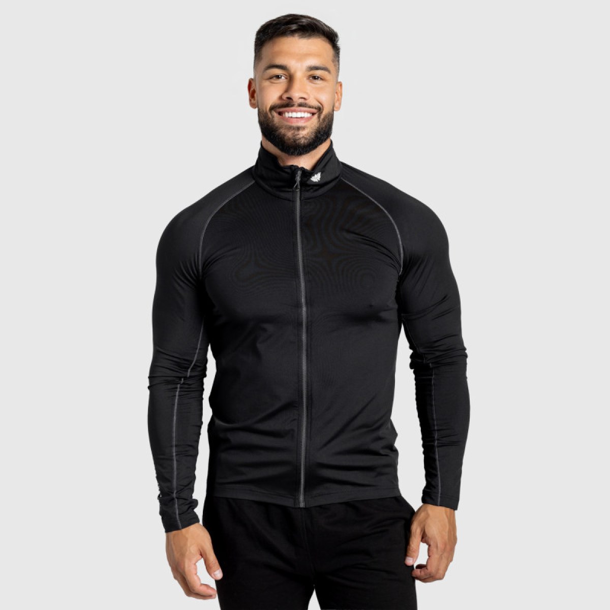 Mikina na zips Iron Aesthetics Stride, čierna · záber 1
