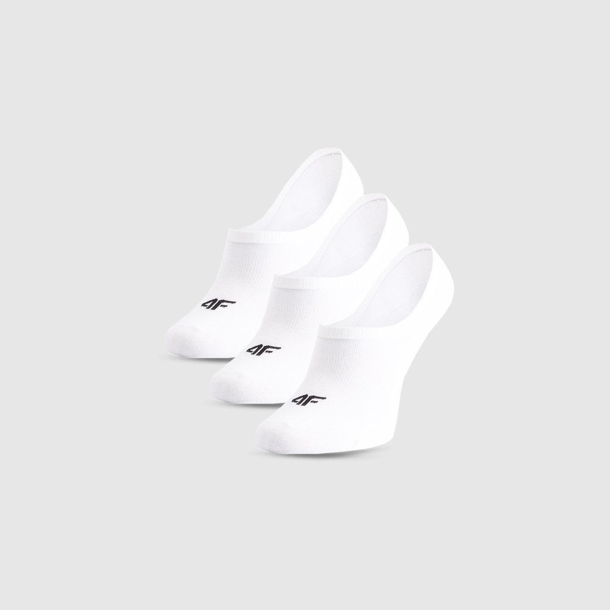 Dámske casualové ponožky pod členok (3-pack) - biele · záber 1