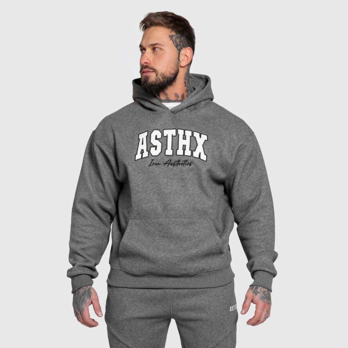 Tepláková súprava Iron Aesthetics ASTHX, sivá · záber 4