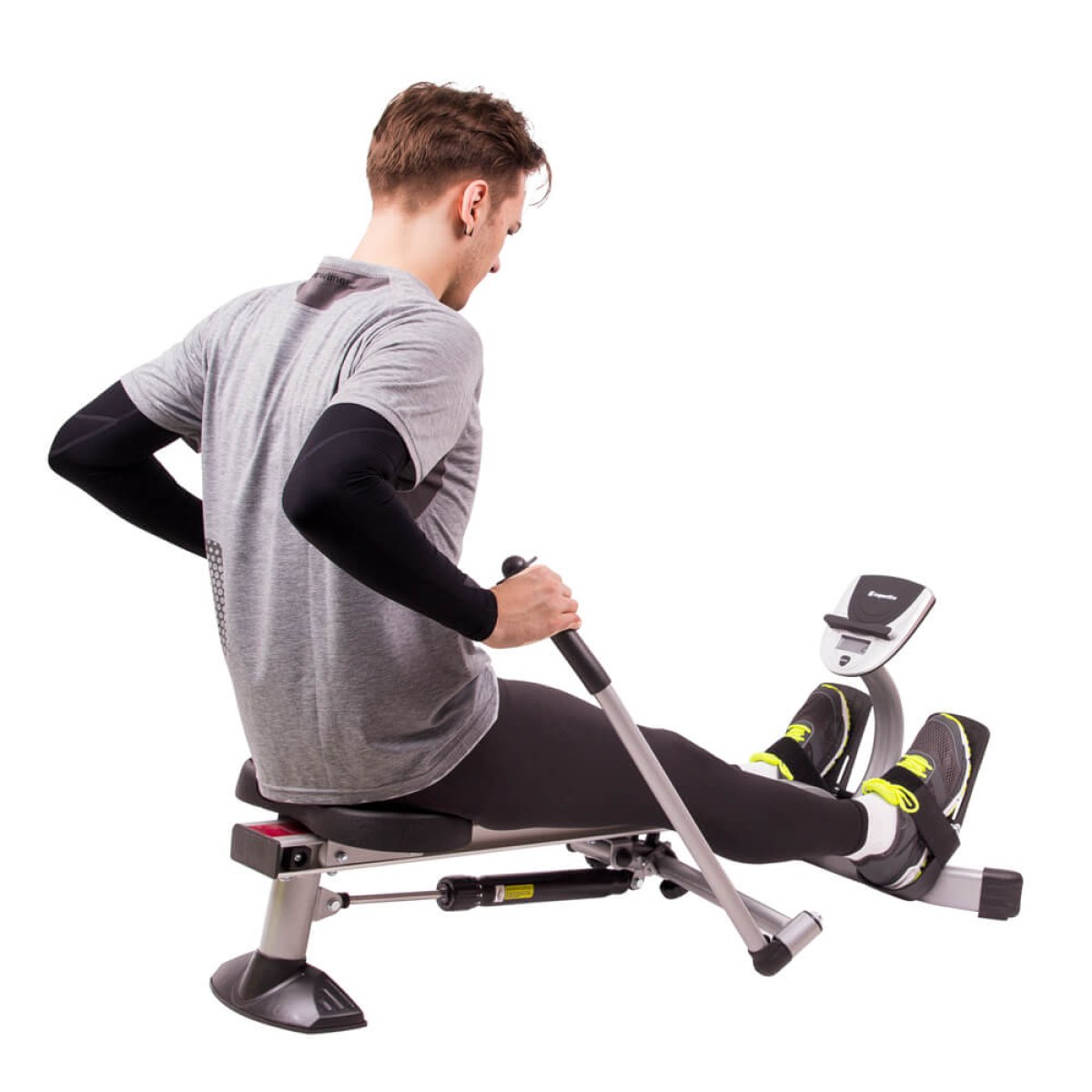 Veslovací trenažér inSPORTline Power Master X - Farba: Čierna · záber 3