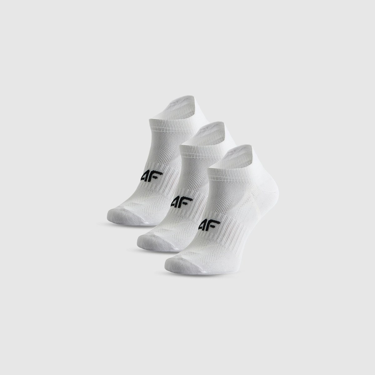 Dievčenské športové členkové ponožky (3-pack) - biele · záber 1
