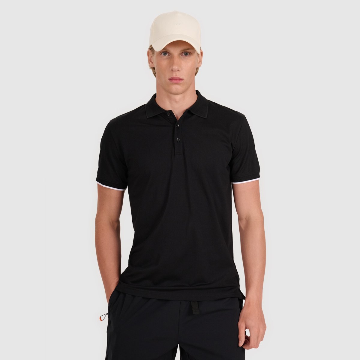 Pánske regular polo tričko - čierne · záber 7