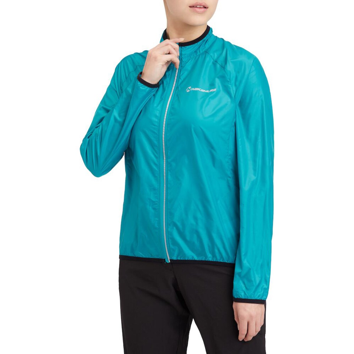 Nakamura Alama III Wind Jacket W - Veľkosť: 40 | Farba: Modrá · záber 2