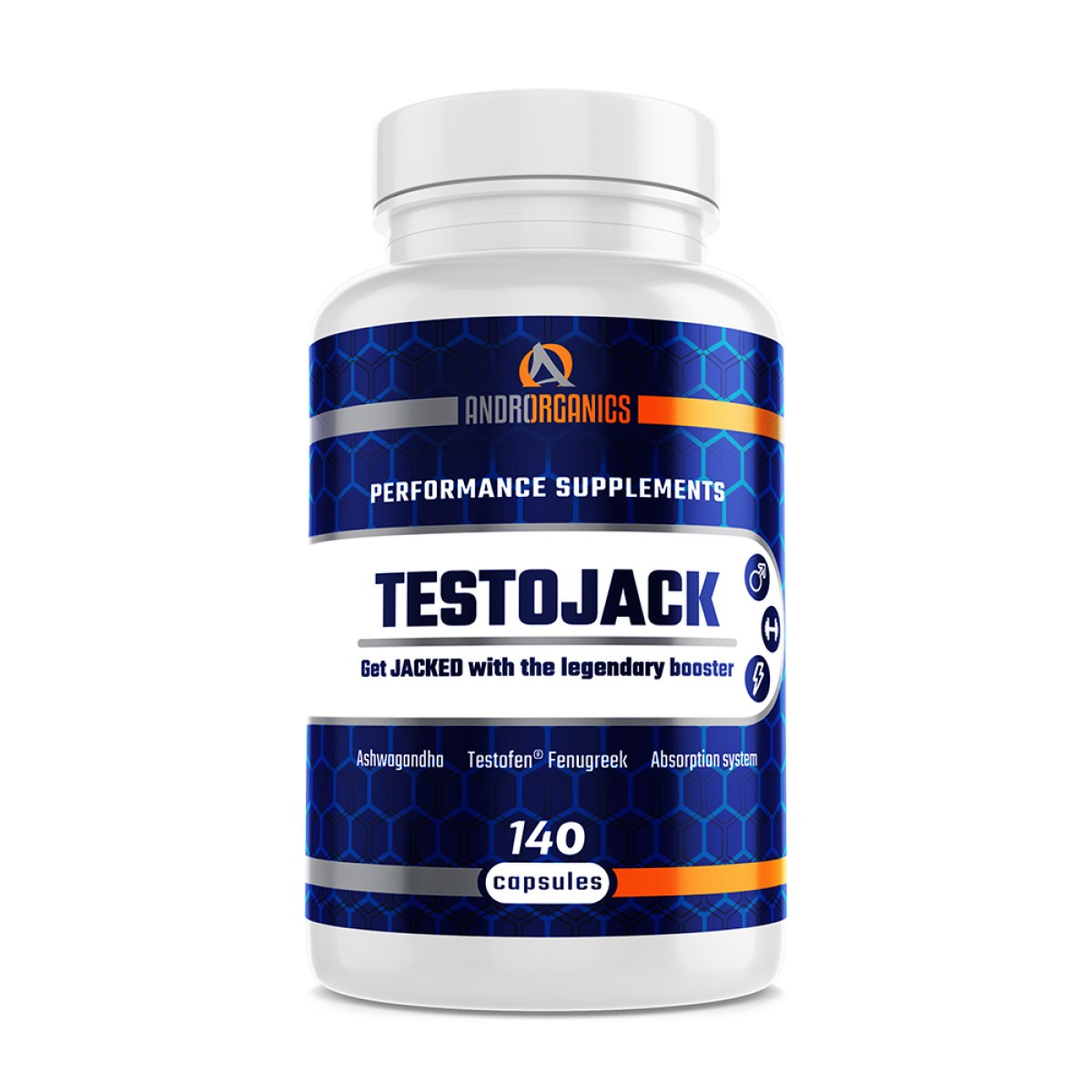 Androrganics TestoJack 140 caps · záber 1
