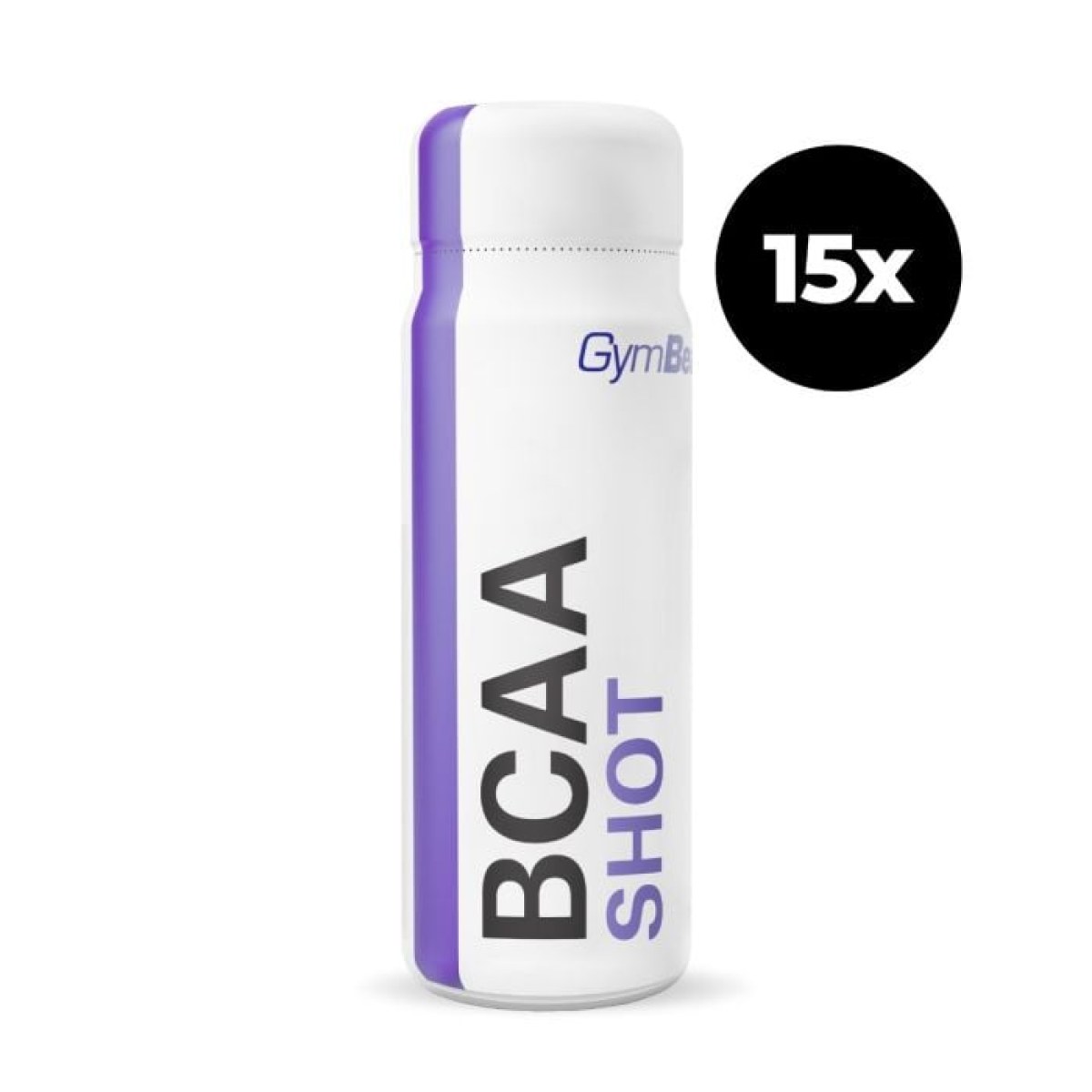 GymBeam BCAA shot hrozno - Príchuť: Hrozno | Hmotnosť: 1,35 kg | Objem: 15 x 90 ml · záber 1