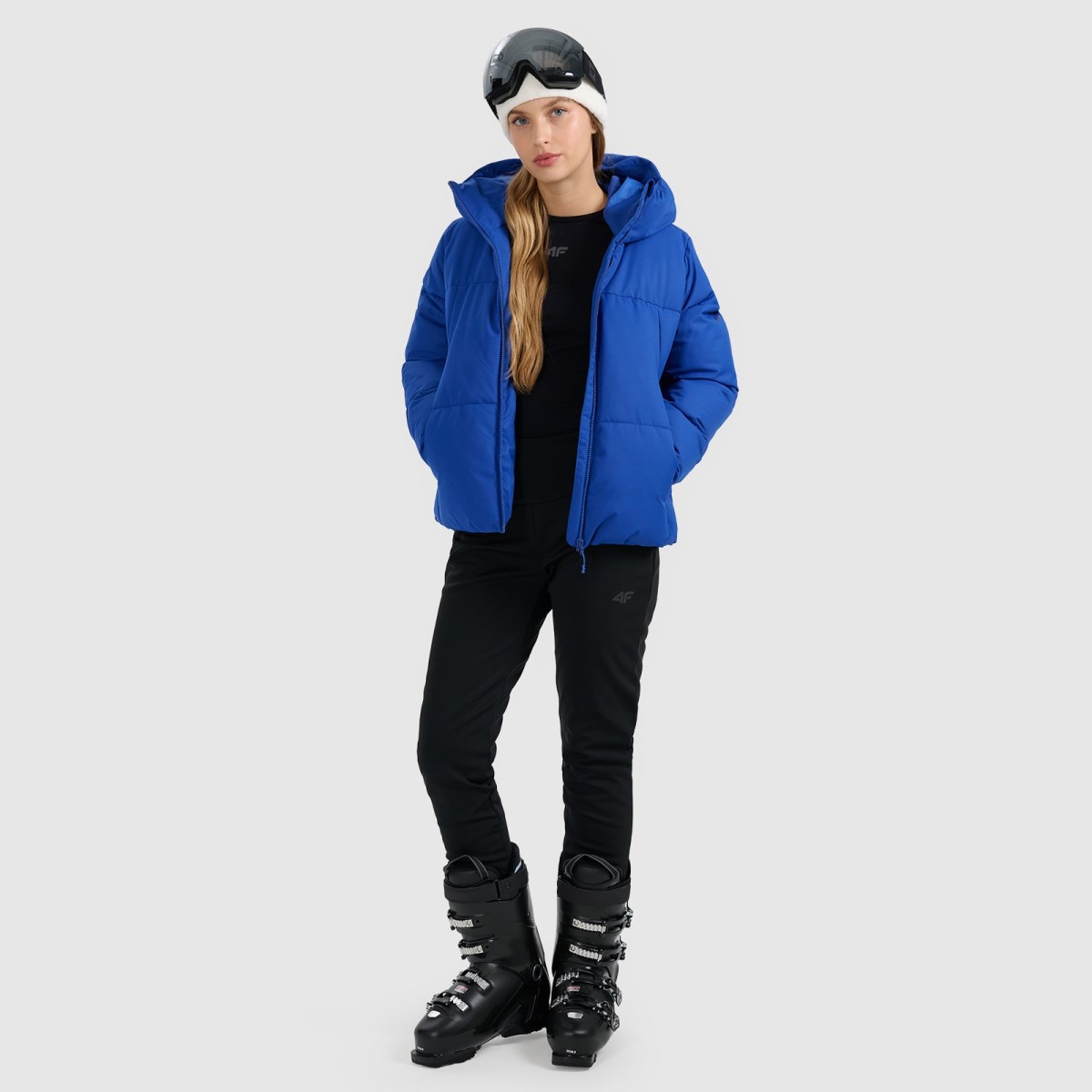 Lyžiarske nohavice softshell membrána 10000 dámske - čierne · záber 1