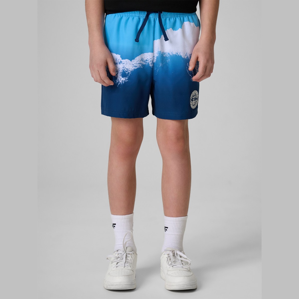 Plážové boardshorty chlapčenské - modré · záber 6