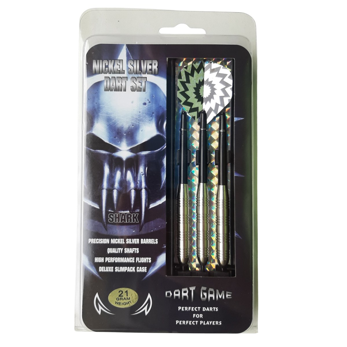 Šípky MASTER Shark Nickel-Brass 3ks - steeltip 21g · záber 1