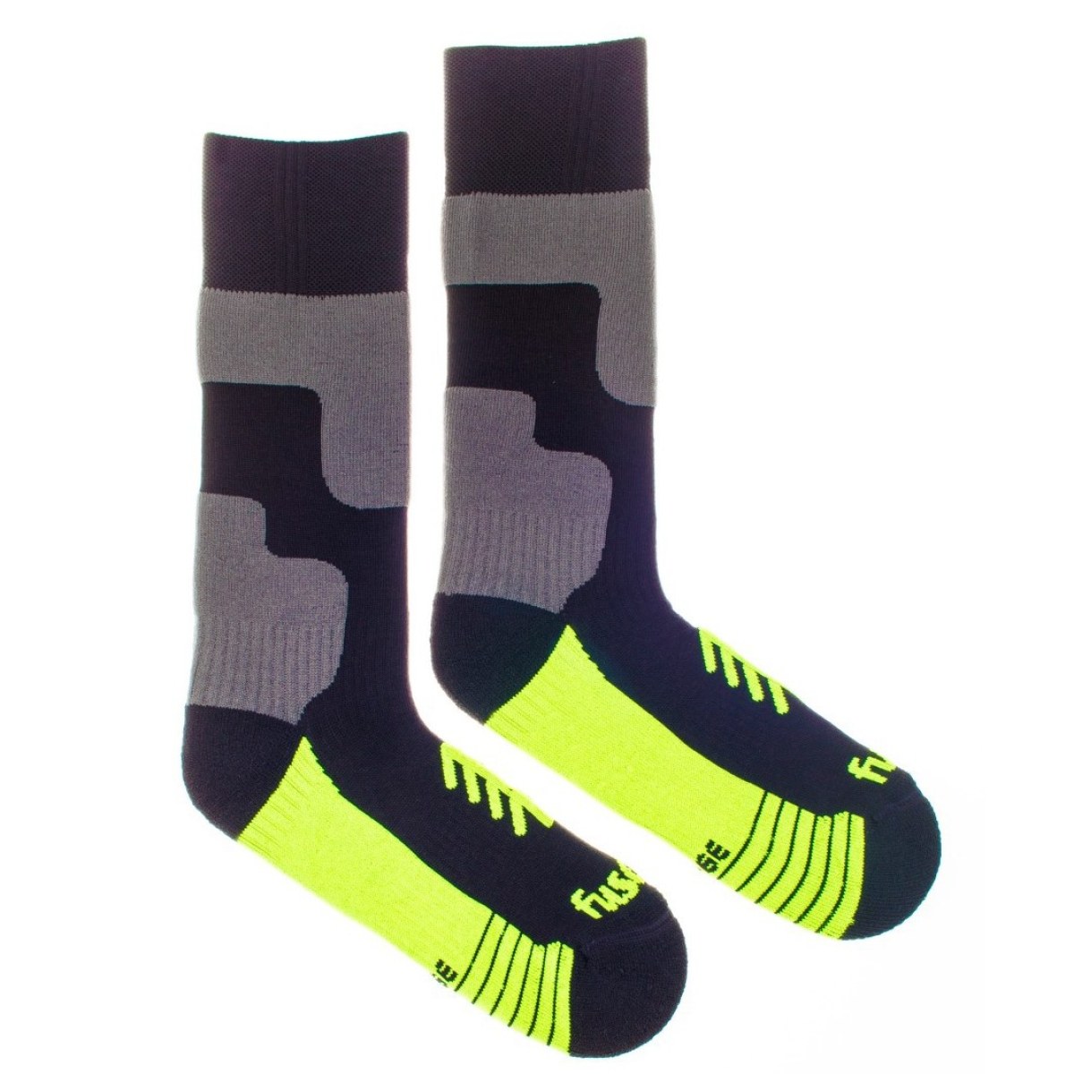 Fusakle Hike Socks - Veľkosť: M | Farba: Čierna, Žltá, Sivá · záber 1