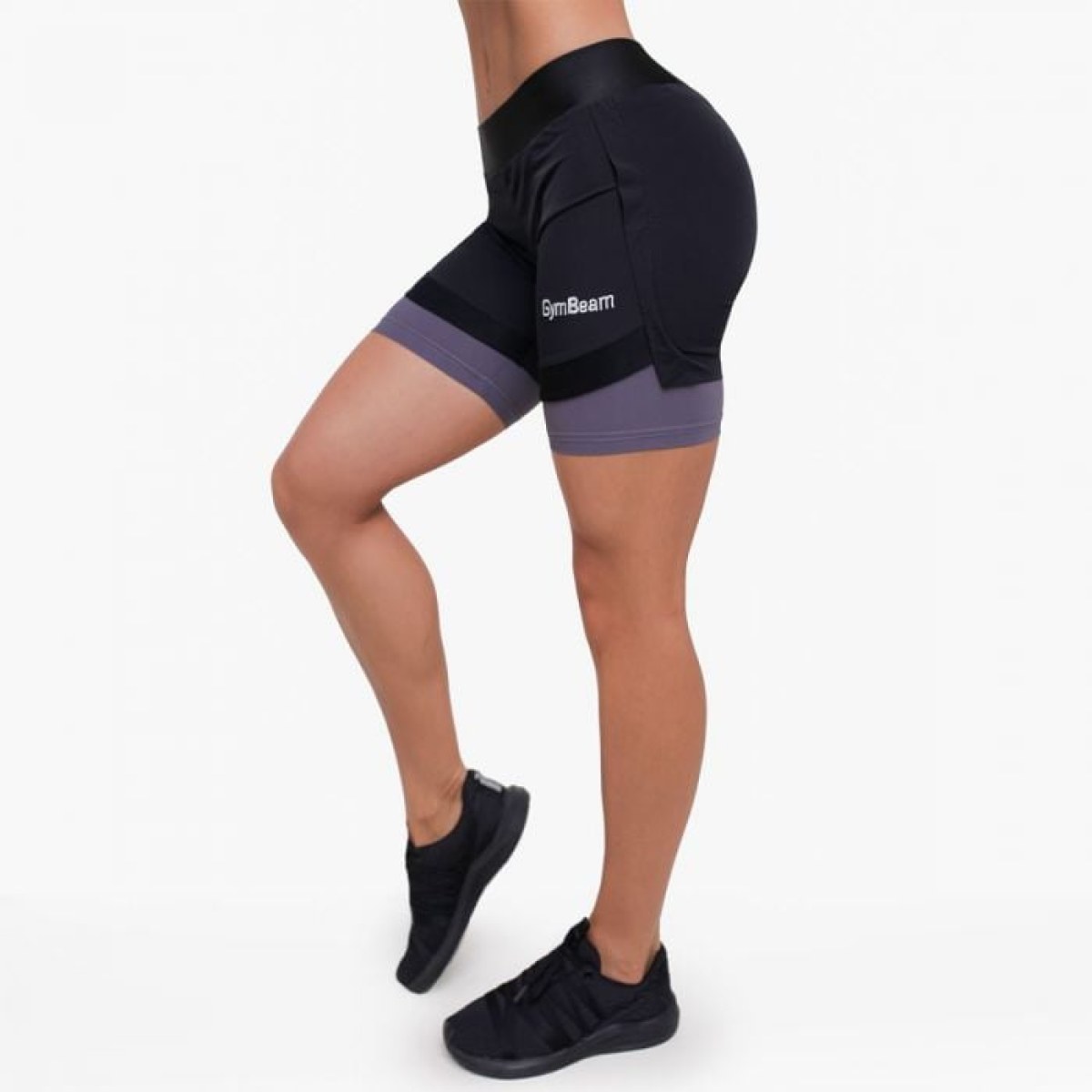 GymBeam Dámske Šortky 2in1 Black Grey XS · záber 1