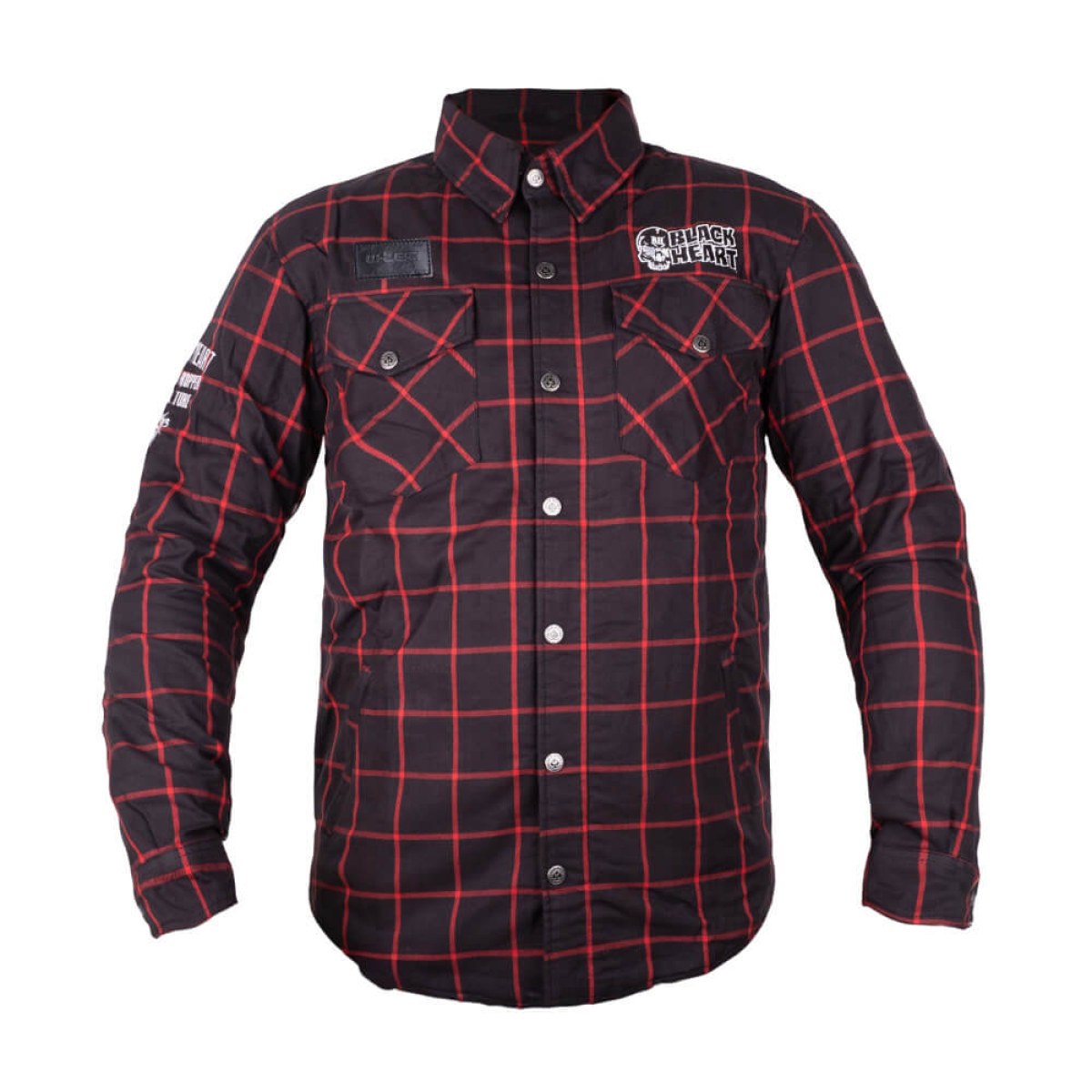W-TEC Black Heart Rattlesneak červeno-čierna kockovaná - L · záber 3