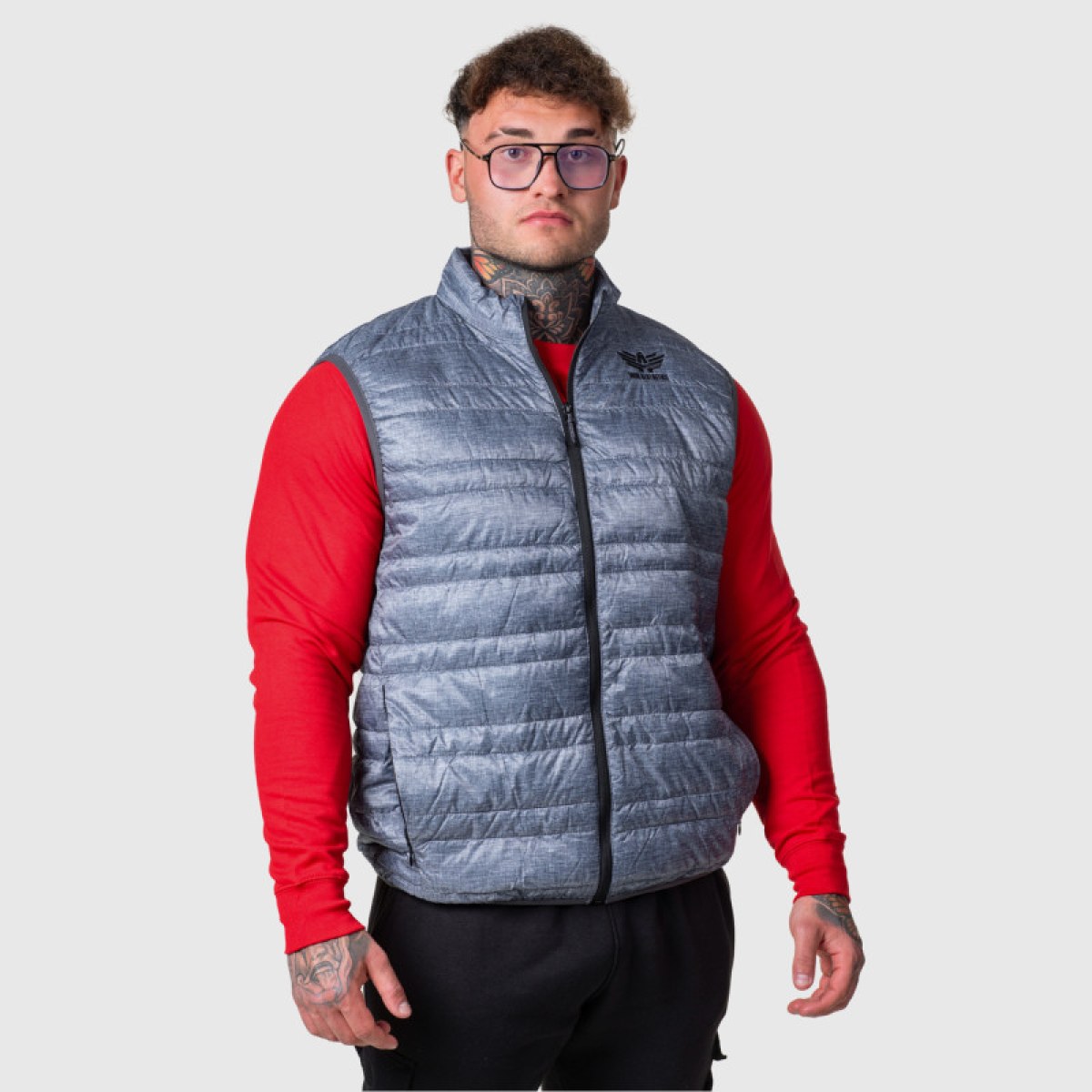 Pánska vesta Iron Aesthetics Bodywarmer, svetlosivá · záber 5