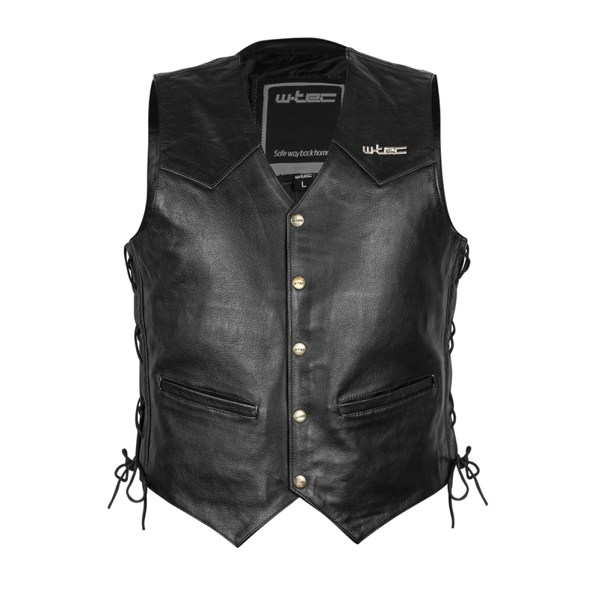 Kožená moto vesta W-TEC Rockridge - Veľkosť: 3XL · záber 1