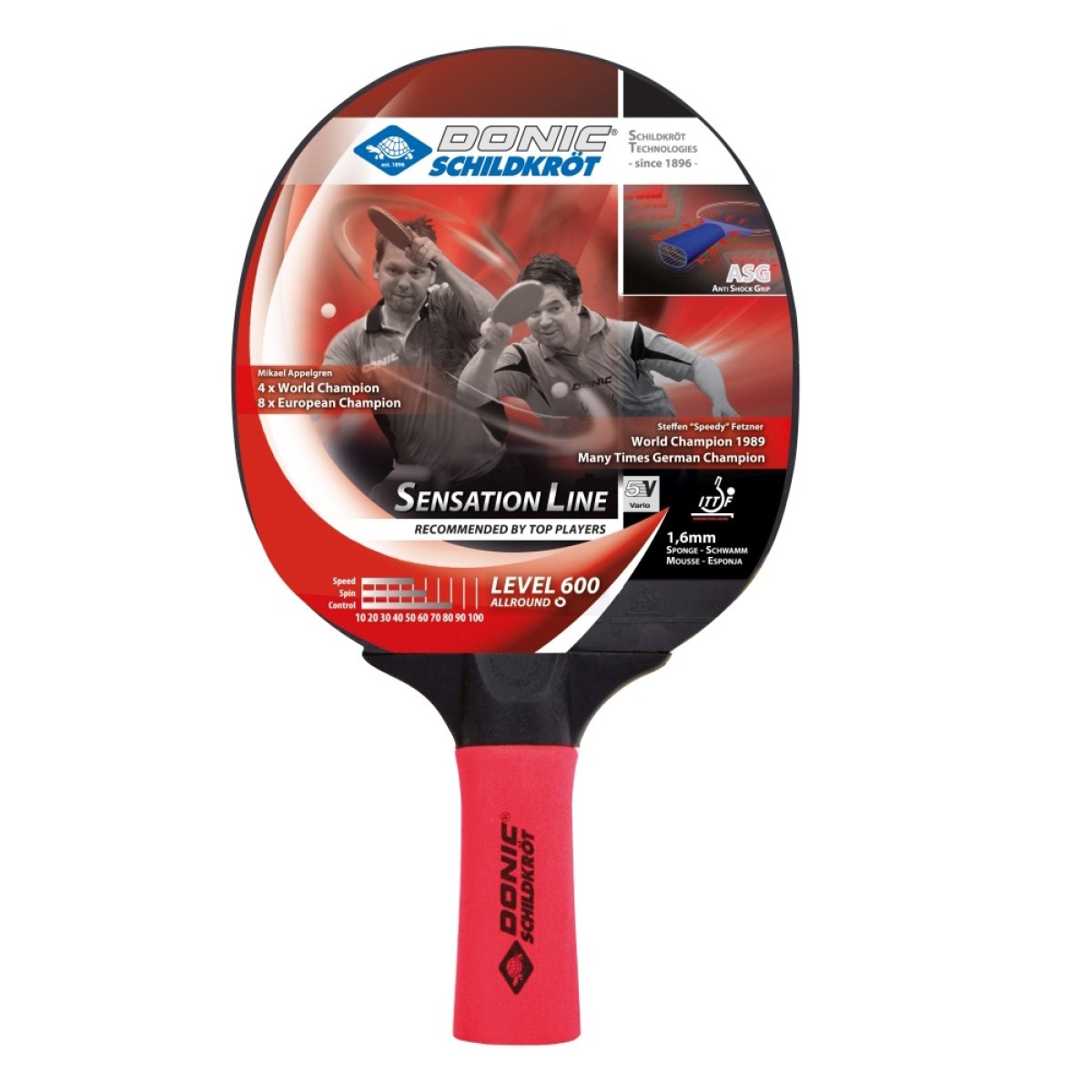 Raketa na stolný tenis DONIC Sensation 600 · záber 1