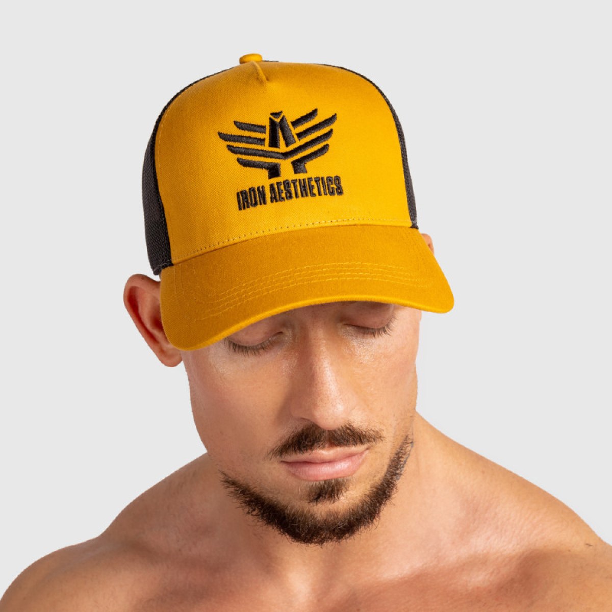 Pánska šiltovka Iron Aesthetics Boost, mustard/black · záber 4