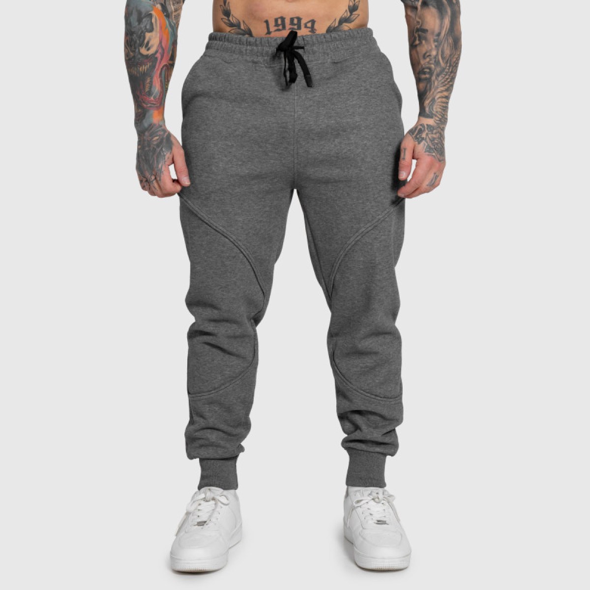 Pánske tepláky Iron Aesthetics ASTHX, sivé · záber 3