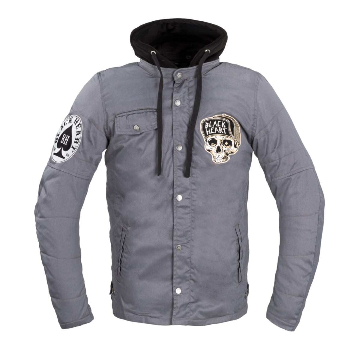 W-TEC Black Heart Garage Built Jacket tmavo šedá - XXL · záber 1