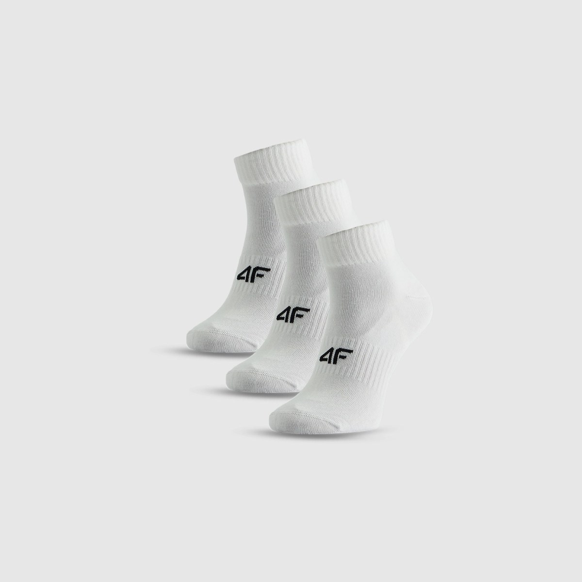 Dlhé ponožky (3-pack) pánske - biele · záber 1