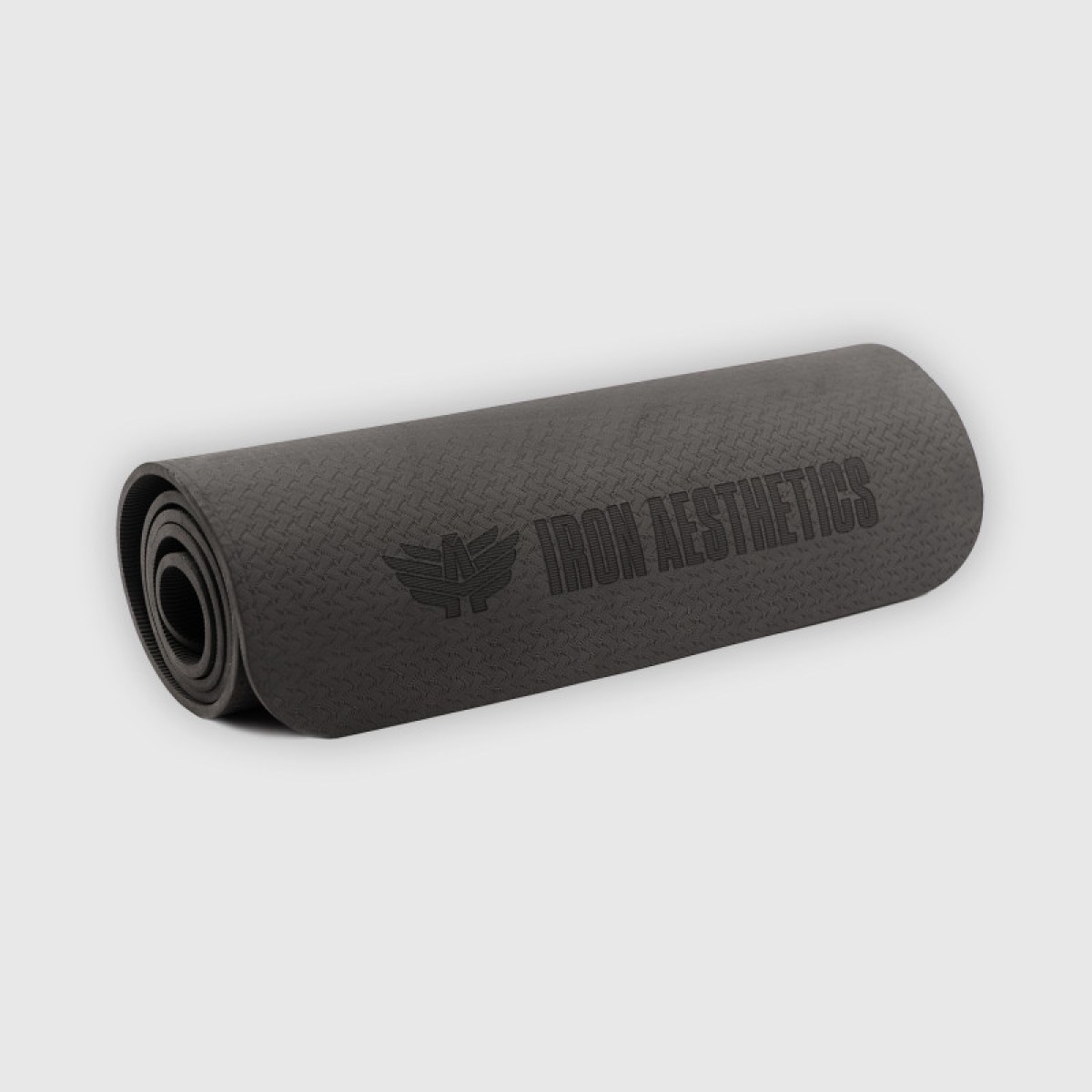 Podložka na cvičenie Iron Aesthetics Yoga Mat, čierna · záber 2