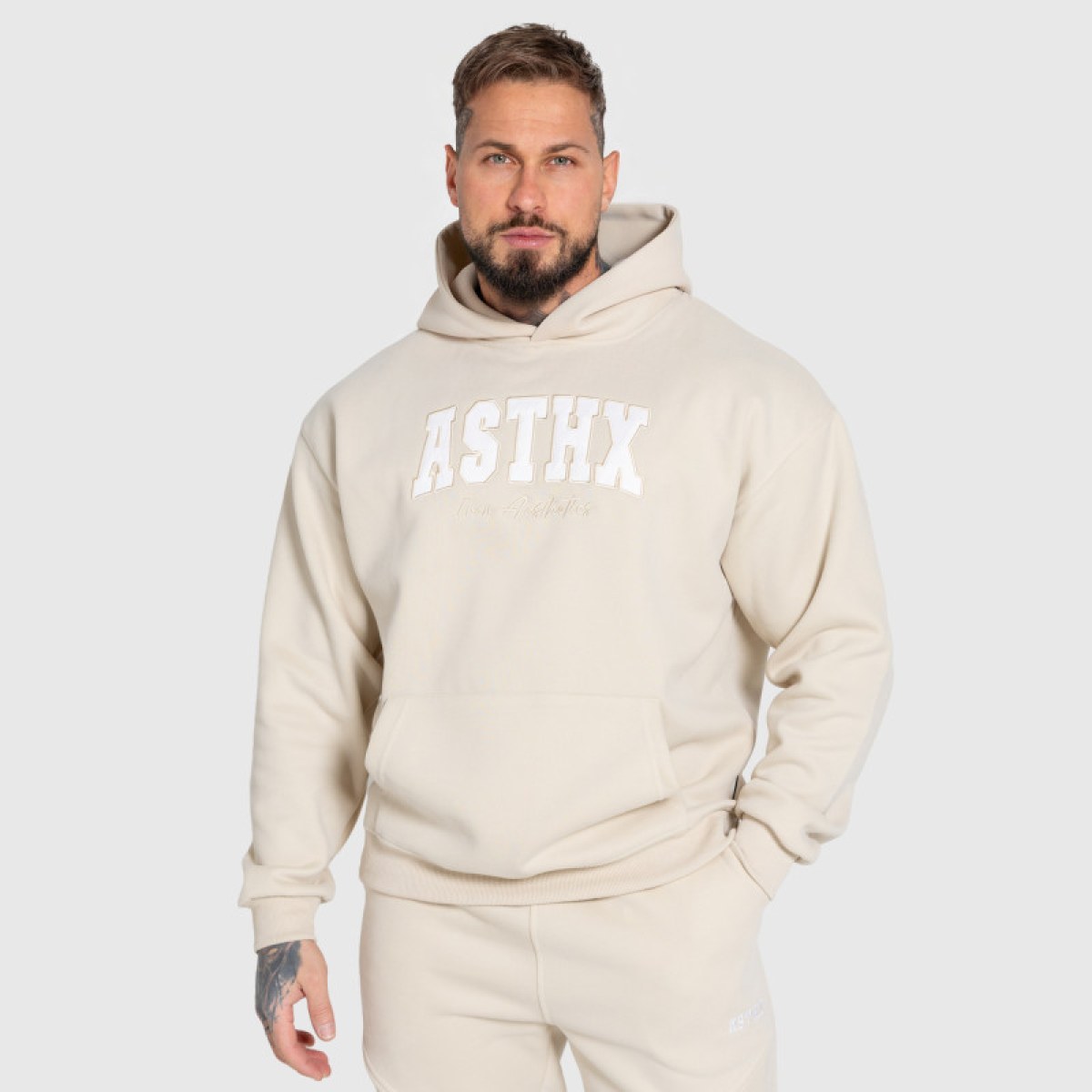Tepláková súprava Iron Aesthetics ASTHX, béžová · záber 5