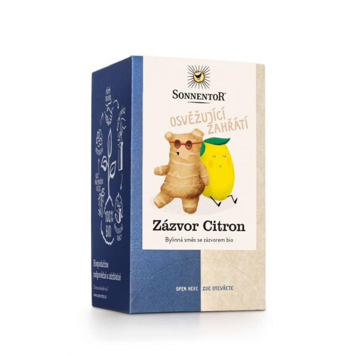 Sonnentor BIO Čaj zázvor-citrón - Hmotnosť: 0,1944 kg · záber 1
