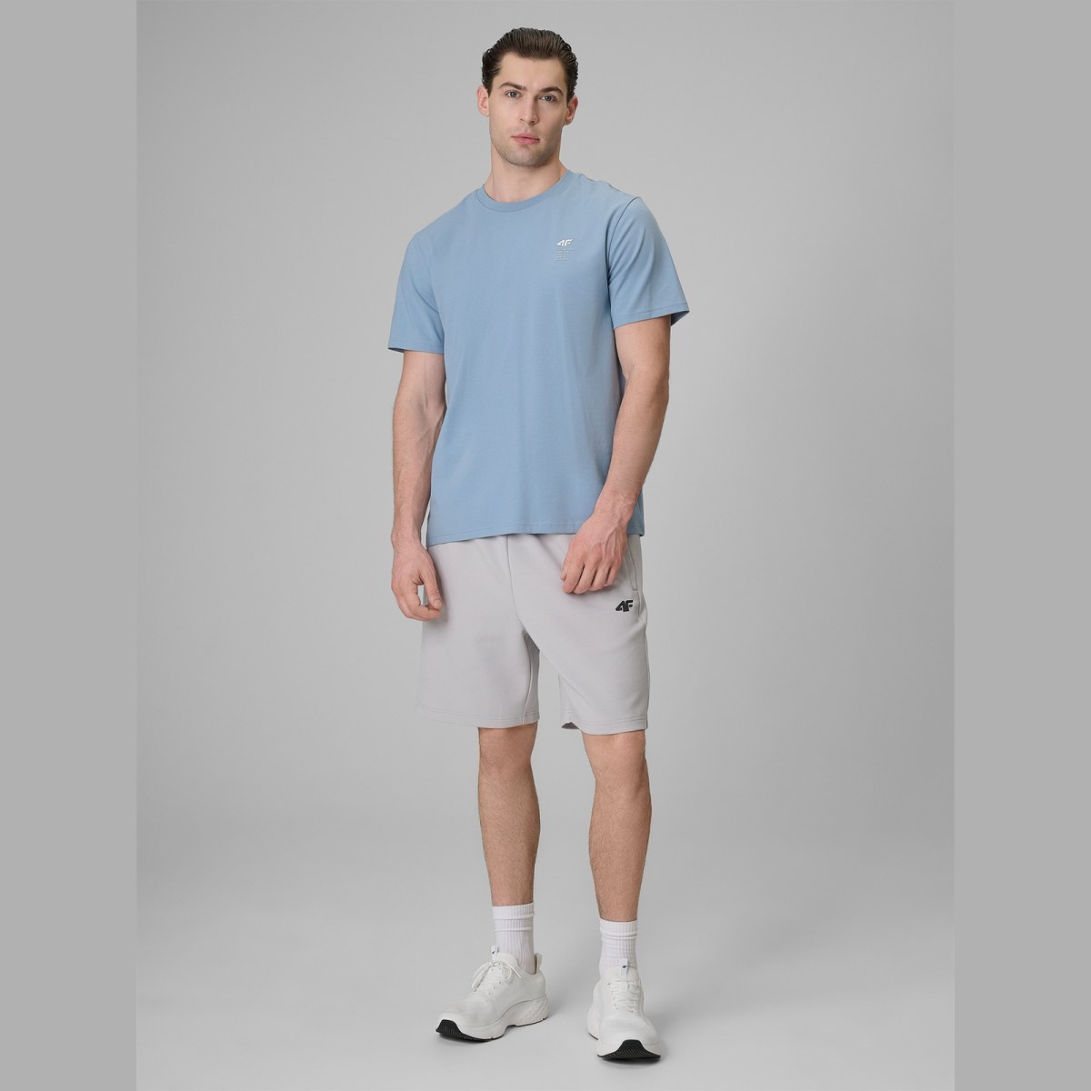 T-shirt regular hladký pánsky - modrý · záber 2