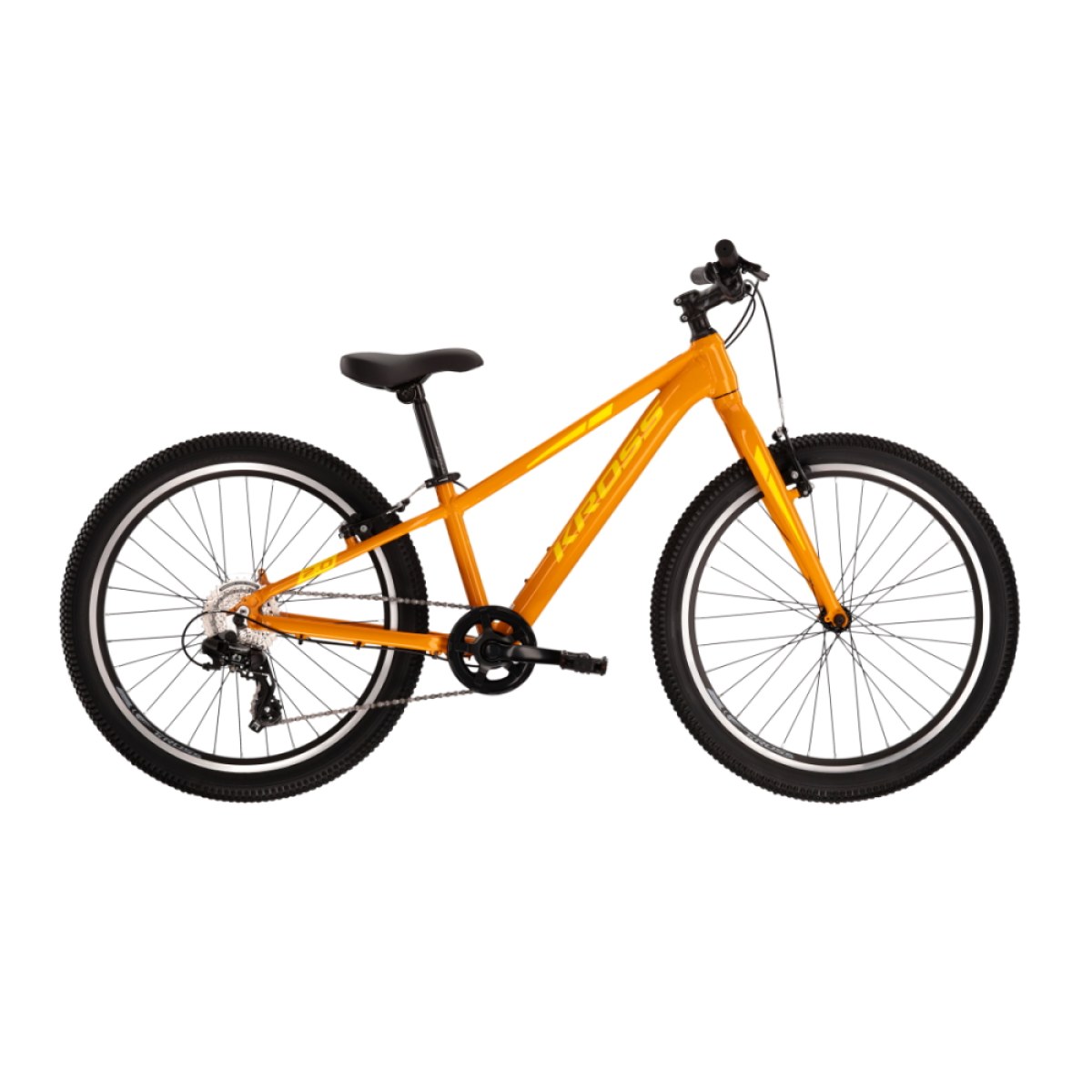 Kross Level JR 2.0 24" - model 2022 žltá - 12" (138-148 cm) · záber 1